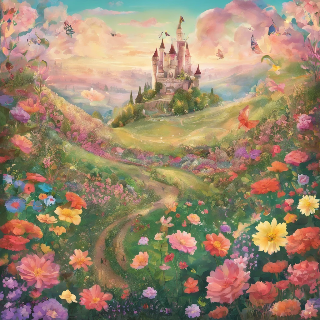Two flower field