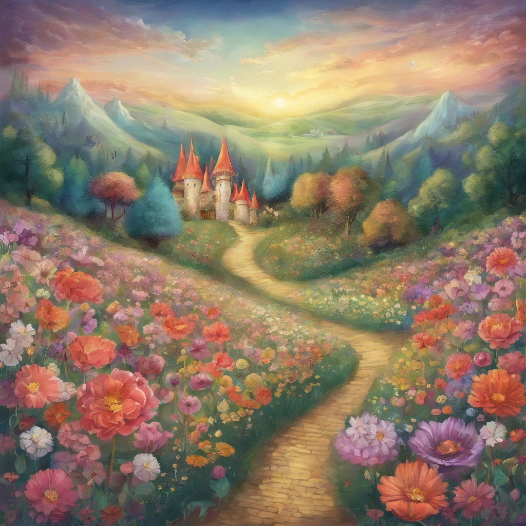 Two flower field