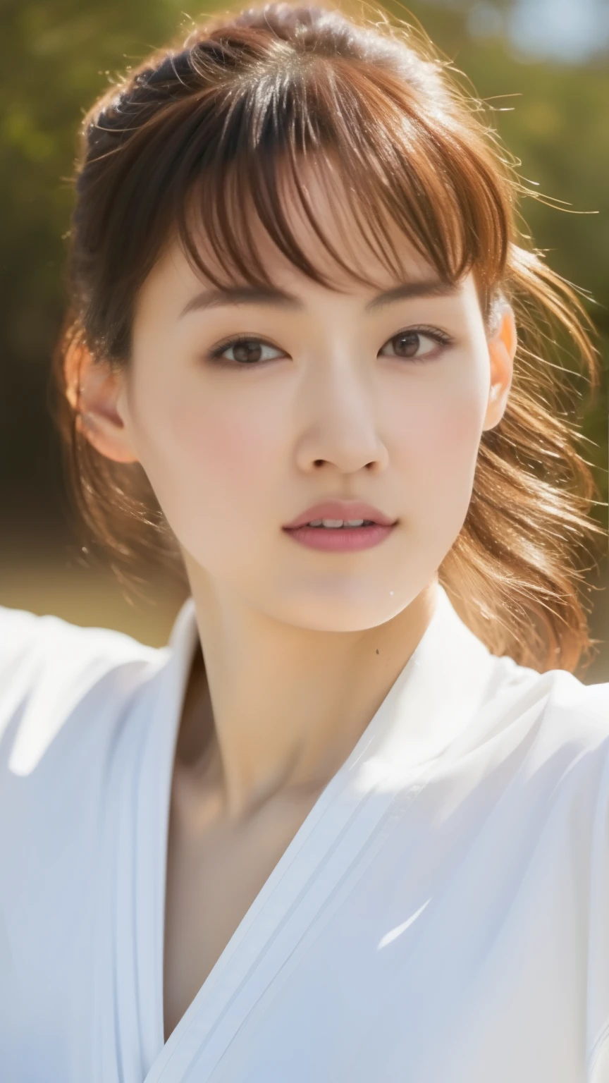 ((highest quality, 8k, Representative works in detail, Ultra-high resolution)), Japanese women,Age 25、Full body painting像、profile image、Standing posture、 judo着,Japanese flagの付いたjudo着、Black belt、 judo着Full body painting、Full body painting、Full body painting、Japanese flag、胸にJapanese flagが付いたjudo着、judo日本代表Standing posture、 Keep your mouth in a straight line、A little chubby、Very solid body、Spirit Pose、clench one's fist、((highest quality, 8k, masterpiece: 1.3)), Sharp focus: 1.2, Have a muscular body、Inside the code、judoの試合の背景、Full body painting像、Beautiful woman: 1.4, Tall Woman,  Slim abdomen: 1.2, ((big: 1.2)), Wet body: 1.1, judo着、Arms crossed、Stern expression、Very detailed face and skin texture, Beautiful Eyes, double eyelid, Sweaty skin, Full body paint、1 girl, Short Bob, Layered Hair,Cute Hairstyles, Arms crossed、 Cinematic atmosphere, 全身Standing posture、barefoot、8k, Very detailed, (Realistic, photoRealistic: 1.37), Very detailed, highest quality, Realistic, Very delicate and beautiful, RAW Photos, (((Professional Lighting)), Facial lighting, Depth of the written border, Single Focus, ((judo)),(Japanese flagが付いた公式judo着を着用), Black beltを持つ、((Long sleeve)), (wear a t-shirt)), (Muscular and healthy), Small Head, (((Beautiful Eyes)), True Face, Realistic face, True Face, Beautiful Eyes, (Trendy hairstyles: 1.3), audience, (Cool Japanese women)), intellectual, Sports, Full body paint、Full body paint、Japanese flagが付いたjudo着、(Mouth closed), Fine and Beautiful Eyes, (dojo: 1.3), judo選手, Healthy Body, (Big Breasts)White T-shirt、((Black belt))