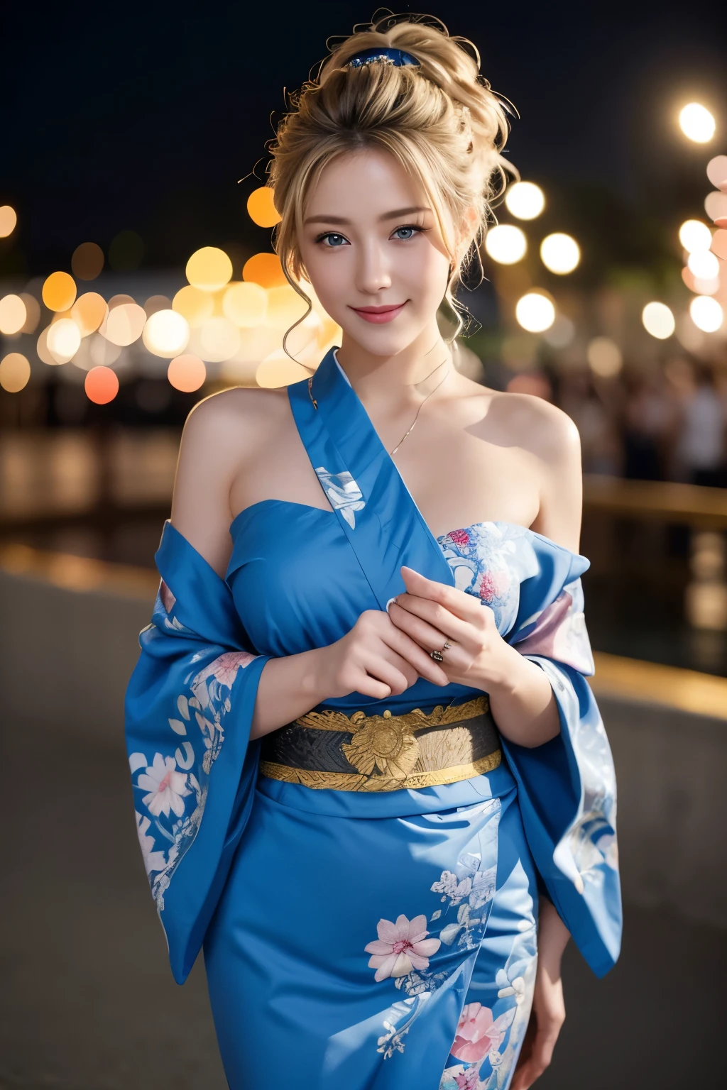 Gorgeous Japanese clothing、kimono、Fireworks display、On the chest、Full Body Tattoo、Hair tied up、Full body photo、Sexy face、short haircut、 a look of complete desire、(((masterpiece)))、((highest quality))、((超Realistic))、成熟したwoman、成熟したwoman、perspective、Very detailed、Perfect hands、Finger details、beautiful and detailed eyes、Brown eyeuscular body、Perfect captivating eyes、Best image quality、Fine-grained image quality、beautiful、European, woman, woman italienne, italienne, smile、blue eyes、jewelry, blue eyes, Realistic, High resolution, Soft Light,Hip Up, Glowing Skin, (Detailed face),Full body tattoos、jewelry, , night, Blonde hair, Wavy Hair, beautiful soldier, Attractive appearance, smile, Perfect Style, Perfect balance, Fine skin, shy look、