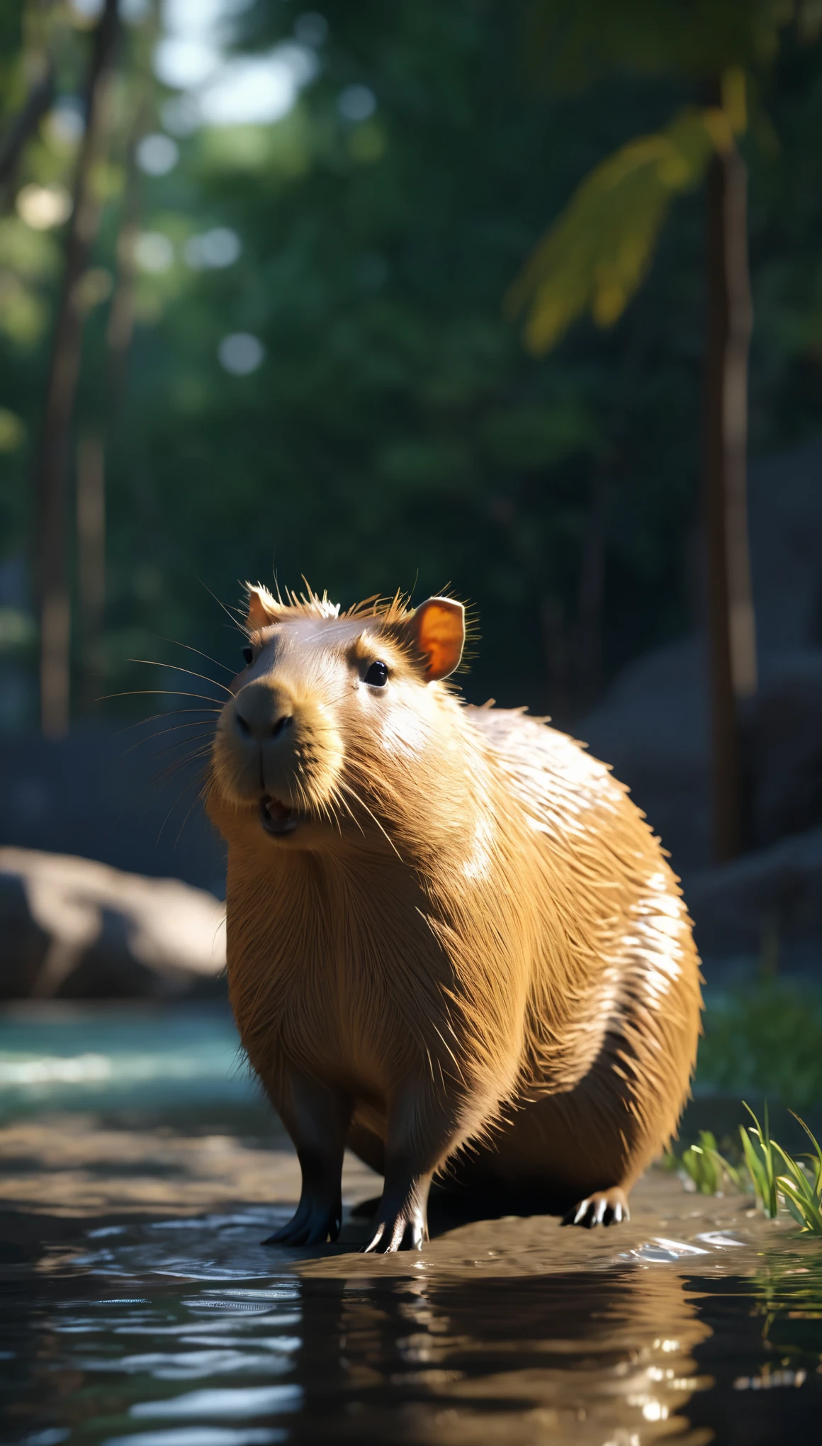 capybara，True ray tracing，OC Renderer，Octane renderer