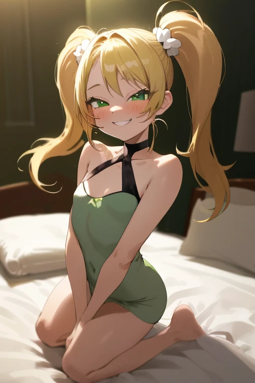 (A beautiful young Japanese woman), nsfw, (((solo))), ((Excellent anatomy: 1.2)), (Blonde, Random hairstyle), Big Tits, Green Eyes, (dark skin:1.5), (((Extreme Micro String Bikini in Random Colors))), Earrings, School classroom, Strong sunlight, Midsummer, The light is on my face, (Dynamic Angles), grin, Flushed face, (ceavage:1.3), (The whole body is visible:1.5), Sitting on the classroom floor, spread legs, Beautiful thighs, (((Condom))), Place your hands behind your head, ((cum on body)), ((Armpit Hair)),