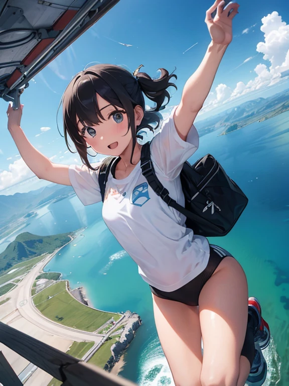 1girl free_fall from Altitude 10000m