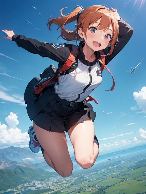 1girl free_fall from Altitude 10000m