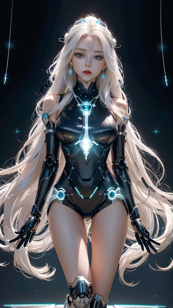 Upper body, Crystal girl,Adopt sexy poses,The skin is made of transparent glass, ((lens)), The structure is made of crystals, Hourglass body, slim body, sexy, (all black background) , bioluminescent tattoos, cinematic lighting, intricate details, Masterpiece, Best quality.