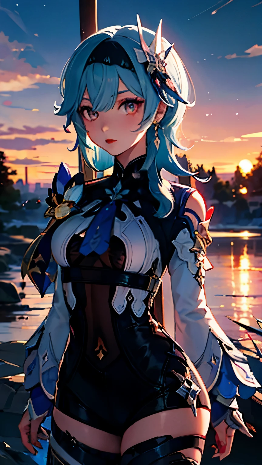 best quality, high quality, masterpiece, absurdres, incredibly detailed, UHD, cel shading,
BREAK
1girl, ganyu_\(genshin_impact\), smile, open mouth, blue_hair, breasts, long_hair, detached_sleeves, bell, horns, gloves, bare_shoulders, bangs, gold_trim, looking_at_viewer, purple_eyes, white_sleeves, sidelocks, ahoge, thighlet, black_gloves, white_flower, neck_bell, medium_breasts, beautiful, mystical, introverted, thoughtful, knowledge, wisdom, Liyue Harbor, serene nature, traditional attire, <lora:ganyu2:0.8>,
BREAK
Ganyu from Genshin Impact is depicted with her characteristic blue hair and horns, embodying a beautiful and mystical appearance. Her calm expression reflects her introverted and thoughtful nature, while her eyes reveal a depth of knowledge and wisdom. The background showcases the landscape of her hometown, Liyue Harbor, along with the serene beauty of nature. Her attire reflects the traditional style of Liyue, with shades of blue and white, emphasizing her gentle personality. Ganyu is holding her unique bow, and her composed stance suggests an underlying strength,
BREAK
rich color palette, vivid colors, natural color grading, Sophisticated Color Scheme, Saturated Colors, Complex Color Layering, Evocative Color Schemes, Luxurious Color Palette, sharp contrast, digital painting quality, Advanced Digital Techniques, cinematic quality, Dynamic Lighting, Enhanced Lighting Effects, subtle shadows, Complex Shading, Immersive Depth, Advanced Rendering, High-End Artistic Rendering, Elegant Composition, Cinematic Composition and Framing, Dynamic Lighting, Depth of Field, Depth and Perspective, dynamic angle, Gallery-Worthy Visuals, Artistic Depth and Dimension, film grain, FujiFilm XT4, taken by Helmut Newton,  <lora:xl_more_art-full_v1:1.0>,