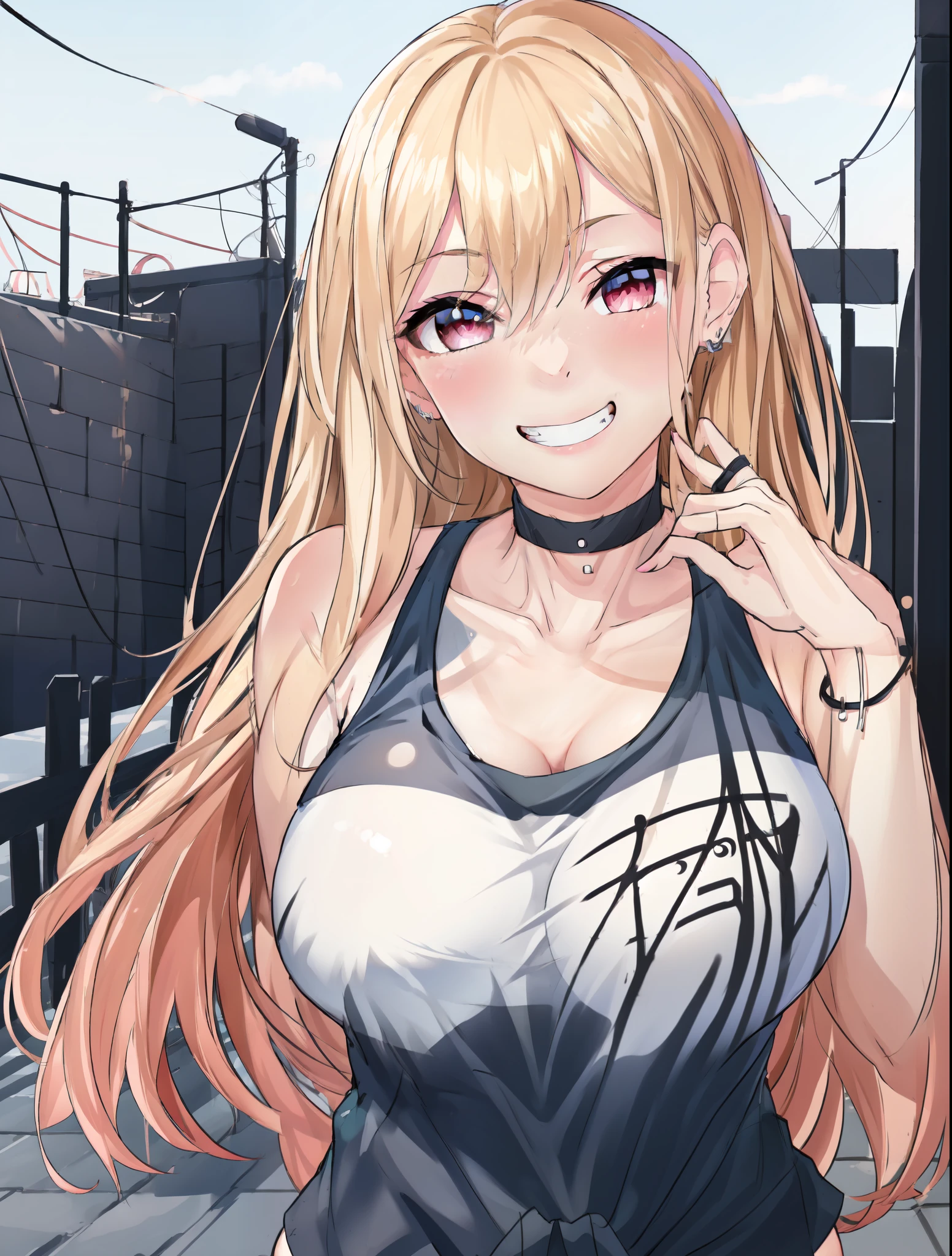 (best quality,4k,8k,highres,masterpiece:1.2),ultra-detailed,realistic,teen girl in black shorts,black , basketball singlet girs exposed,beautiful detailed eyes,smiling face,long hair,confident pose,outdoor garden setting,vivid colors,soft lighting,portrait style big boob