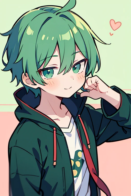1 boy,solo,boy,anime boy,nightcore, anime, [[[[grinning evily]]]], 2 d anime style, anime boy, lofi artstyle,anime vibes, lofi portrait,high quality anime artstyle, anime artstyle, anime style 4 k,green hair			