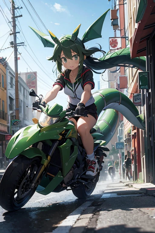 riding on rayquaza