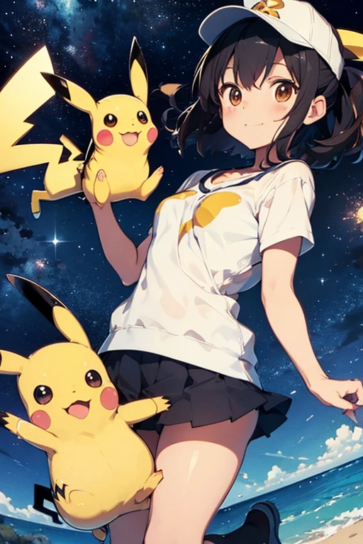 with pikachu