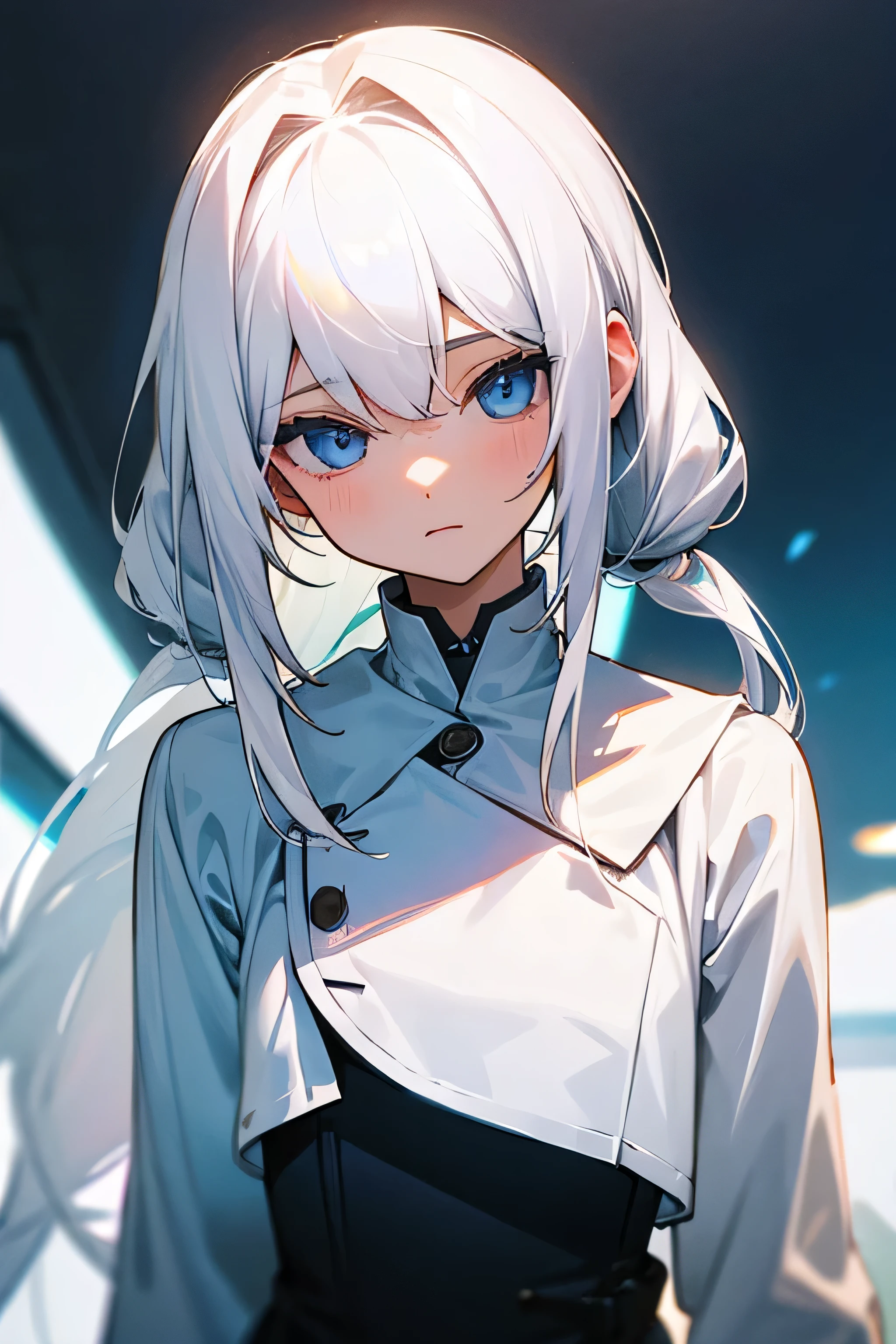 Girl hair white elemen es
