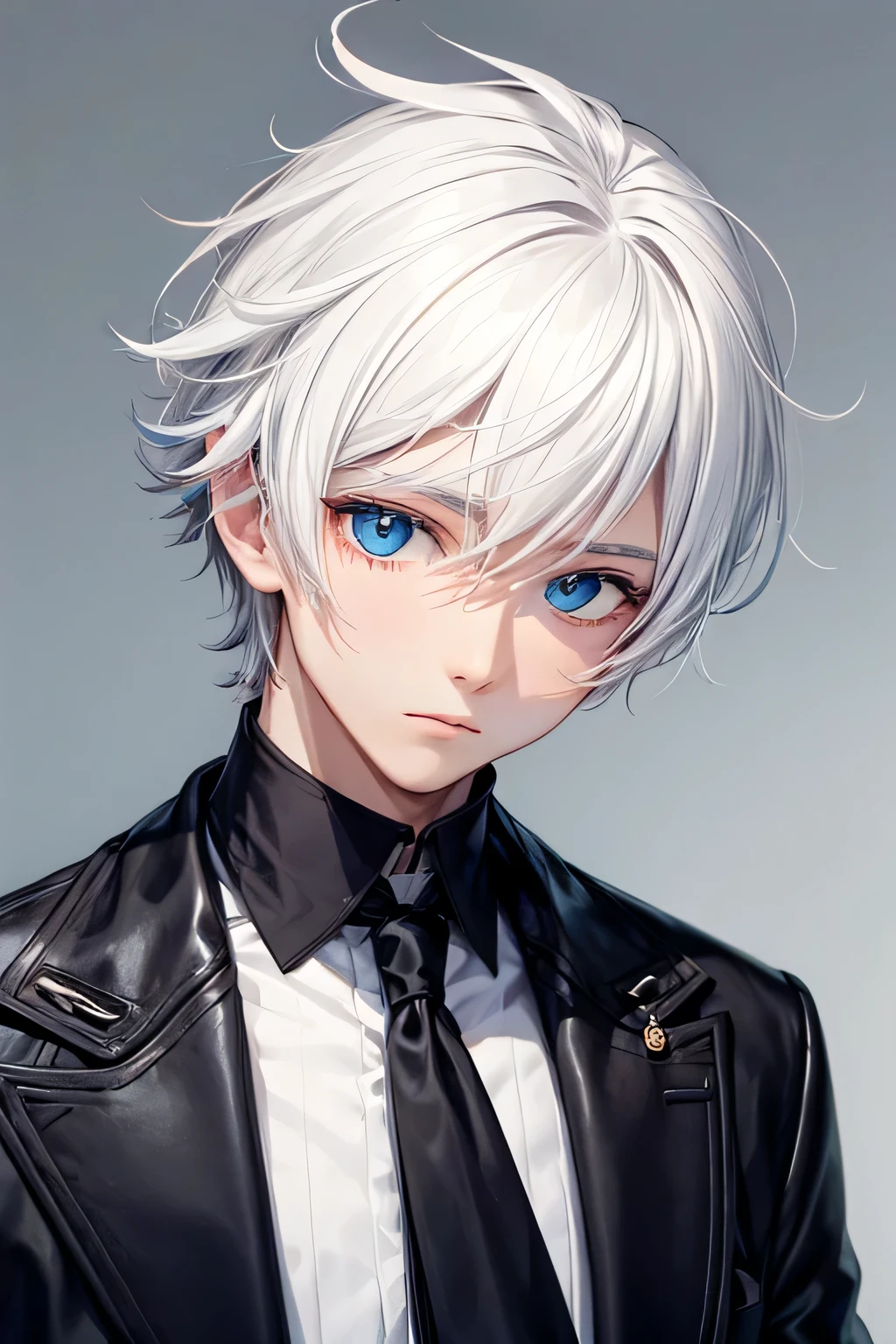 Boy hair white