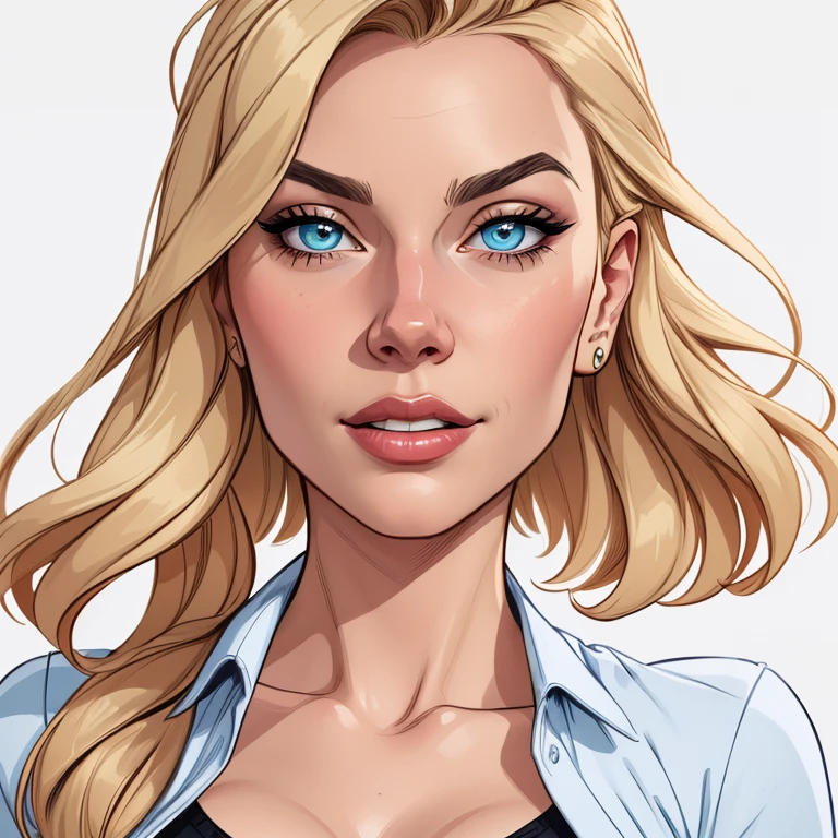 estilo de desenho animado:1.2), Cartoon style digital illustration close-up of a woman with blonde hair and blue eyes, artgerm e lois van baarle, zenoscope, Betty Cooper, Lois van Baarle e Rossdraws, no estilo artgerm, artgerm julie bell beeple, retrato de emma geada, Invisible Woman, black canary, margot robbie em gta v, wonderful expression style Cartoon style digital illustration s Nicole Kidman west old west Brazilian woman draw ART Artline white background woman Cartoon image of a woman , roupas sensuais , garota super valente destemida , Ilustra??o estilo desenho animado, estilo de arte dos desenhos animados, estilo de arte dos desenhos animados, digital illustration style, design de personagens altamente detalhado, arte digital detalhada fofa, City fan art, design de personagem retrato, beautiful digital illustration, retrato de alta qualidade, arte em quadrinhos, retrato do design do personagem, white background Busty without clothes and medium breasts cartoon style female character in Fallout 4 costume old west uniform Nicole kidman 