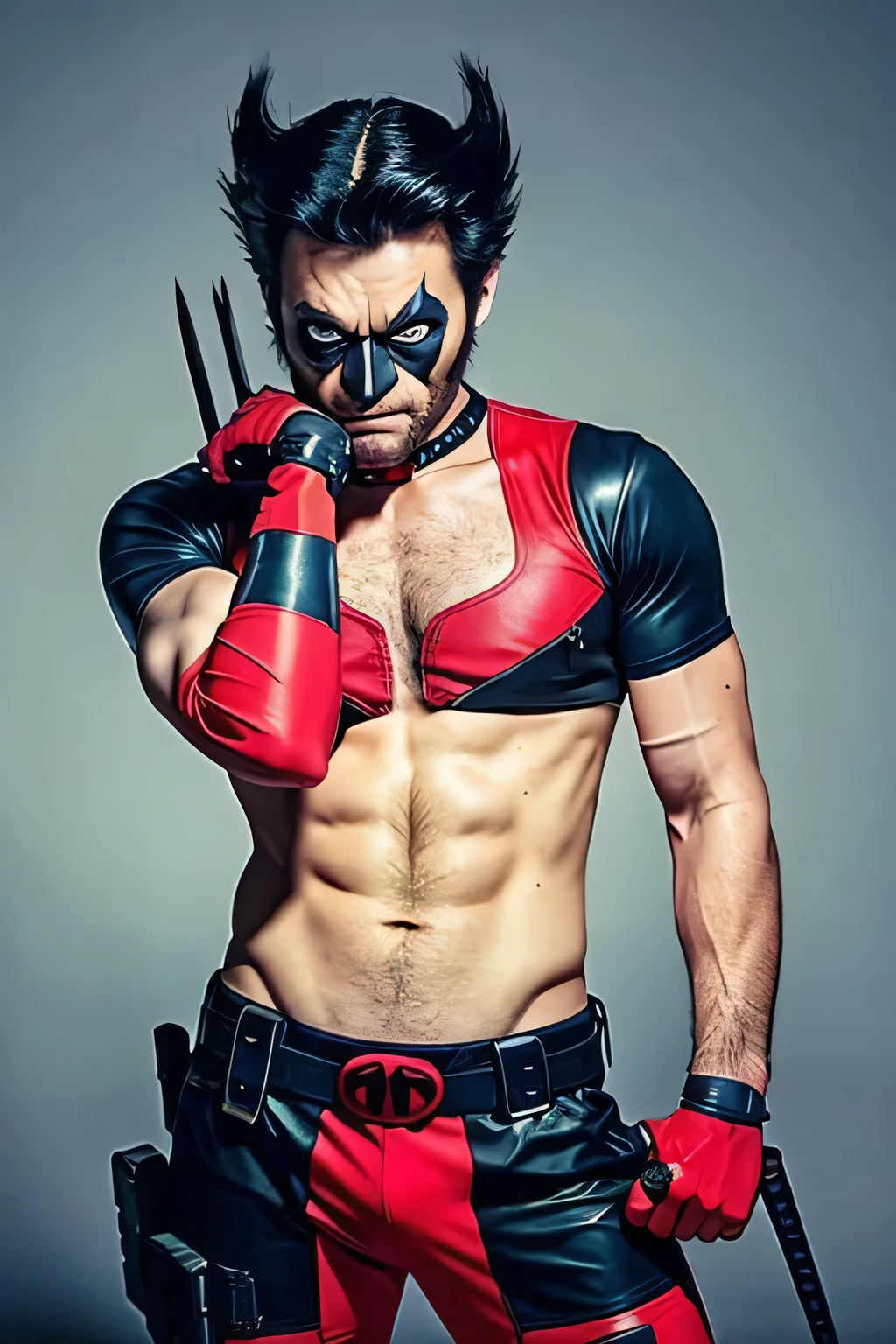 A character that is a mixture of Wolverine and Deadpool.