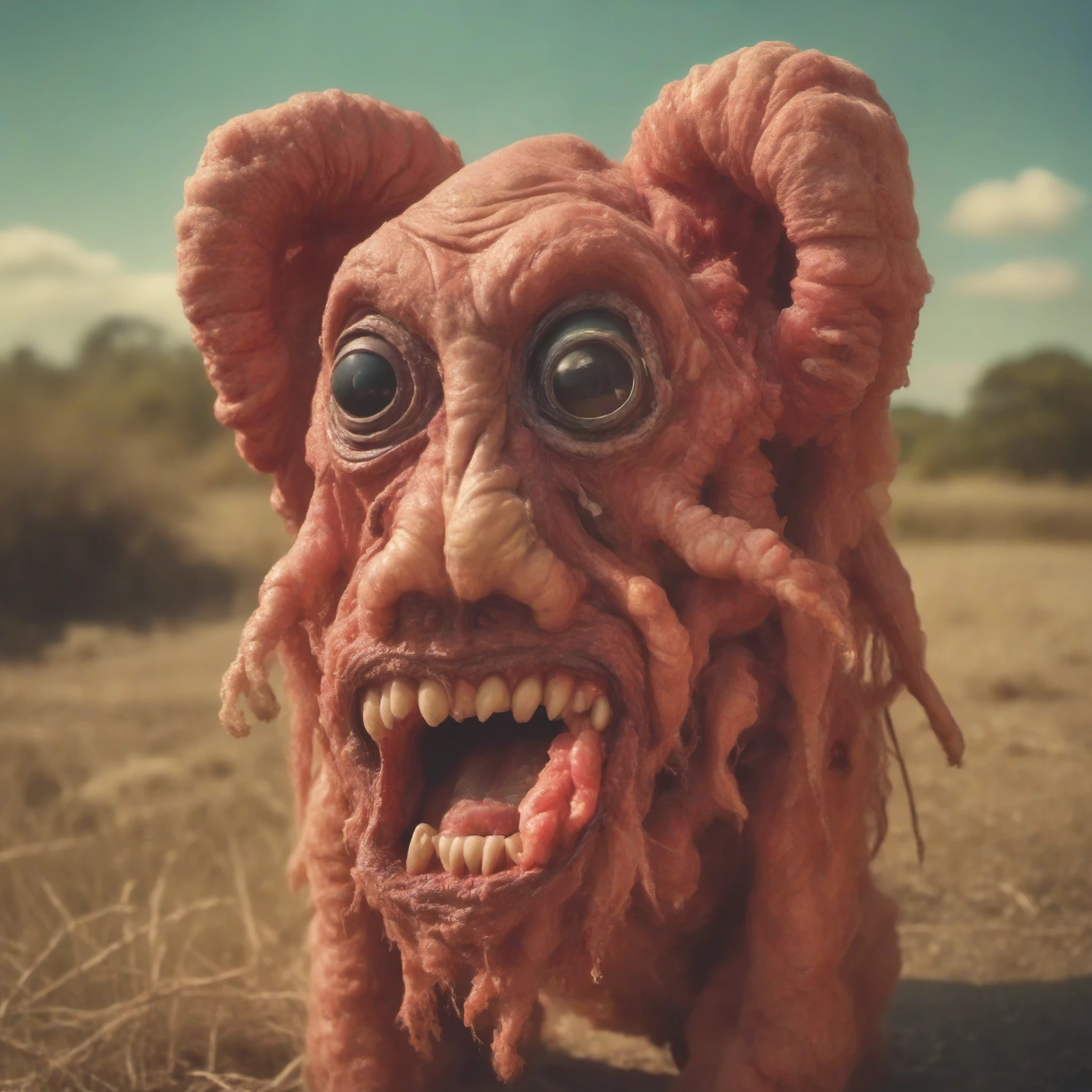 fx-monsters screaming man, photographic style