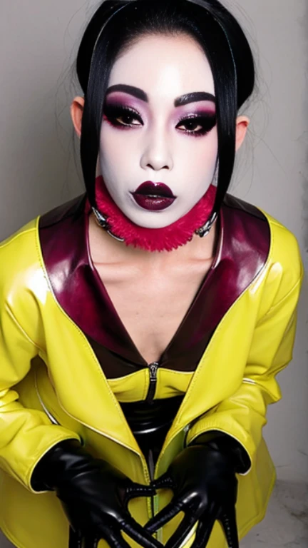 Gender latex monster monkey transformation