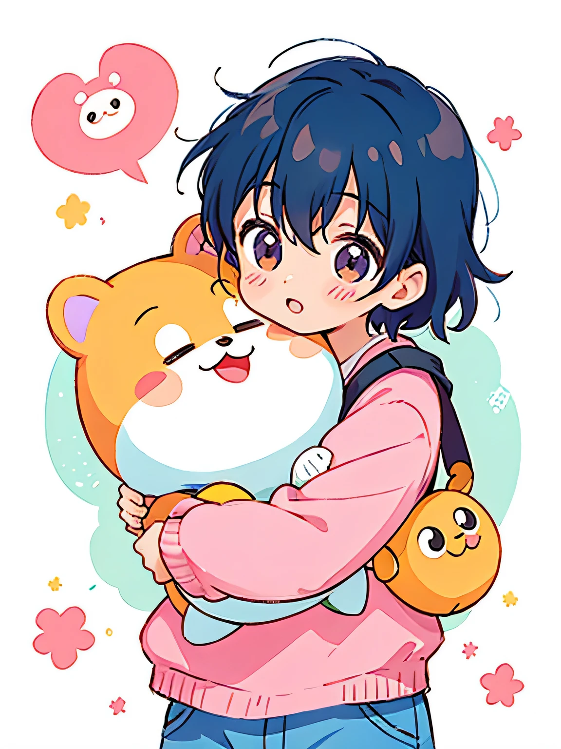 Takashi Yanase Style, Kawaii Design, Anpanman、hug