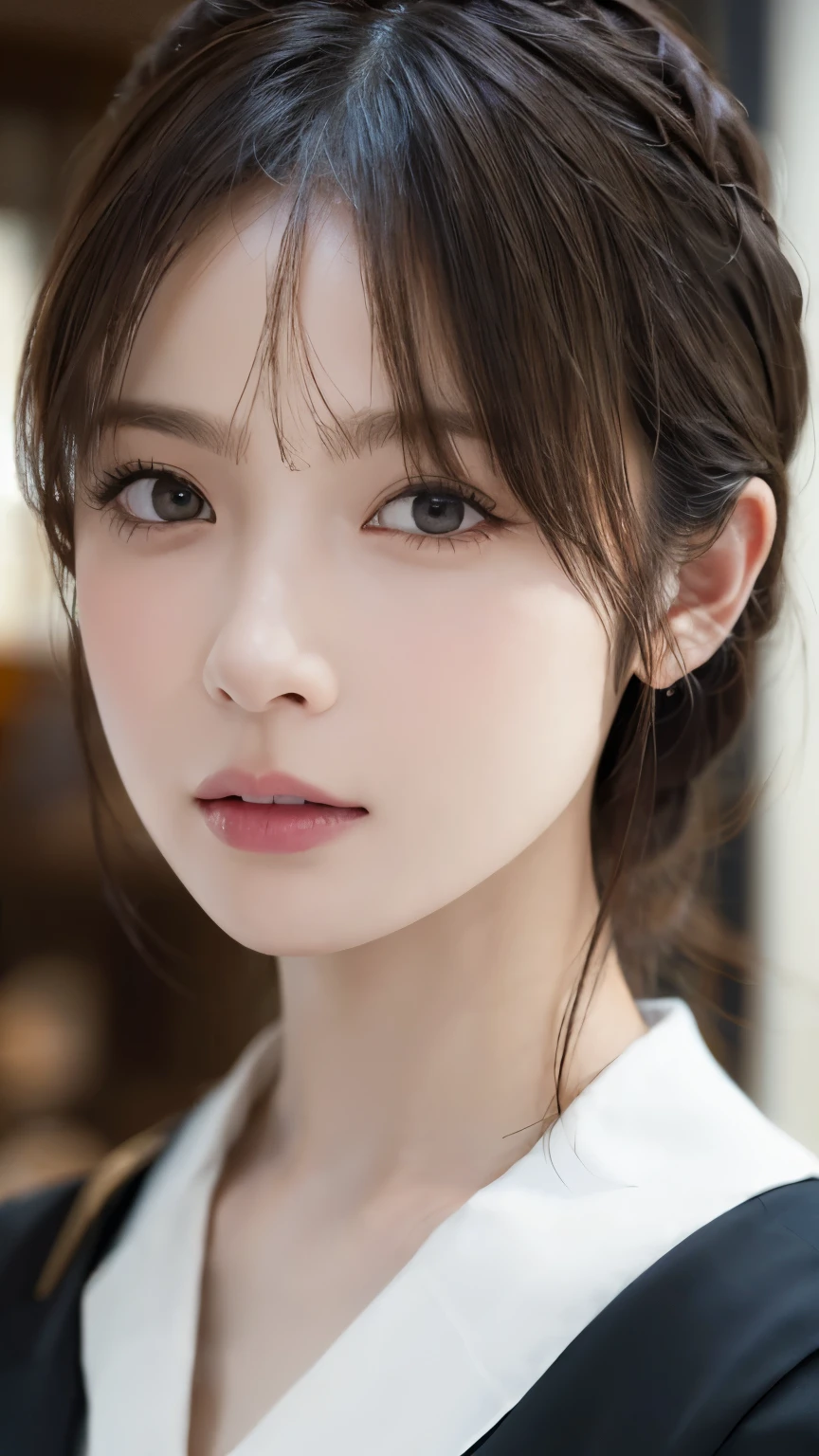 (hig彼st quality、8k、32k、masterpiece)、(Realistic)、(Realistic:1.2)、(High resolution)、Very detailed、Very beautiful face and eyes、1 girl、Round and small face、Tight waist、Delicate body、(hig彼st quality、Attention to detail、Rich skin detail)、(hig彼st quality、8k、Oil paint:1.2)、Very detailed、(Realistic、Realistic:1.37)、Bright colors、Full Body Shot