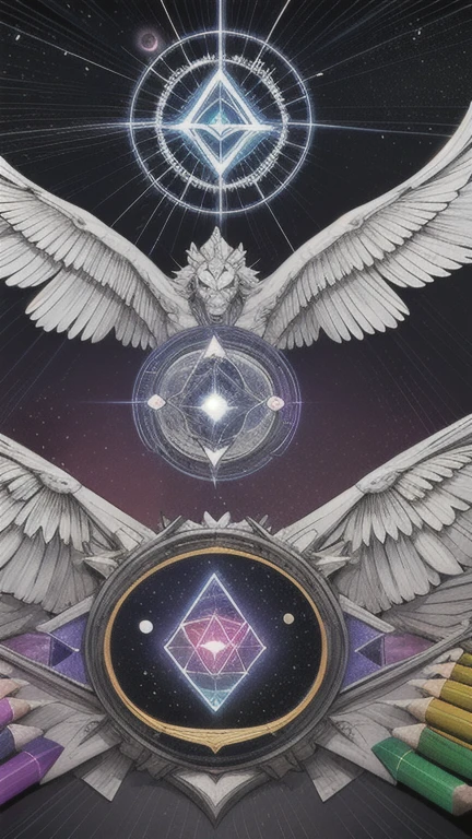 Double astral earth red blood balance two wings oviblion orbs of light sacred geometry board color crayons oblivion run soviet aesthetics logo consciousness duality singularity polarities triangles mercaba rainbow color heart consciousness eye kawuai sisijia alignment 3 celestial bodies triad obivlion ariman transhumanism ugly pinkfloy ego false light