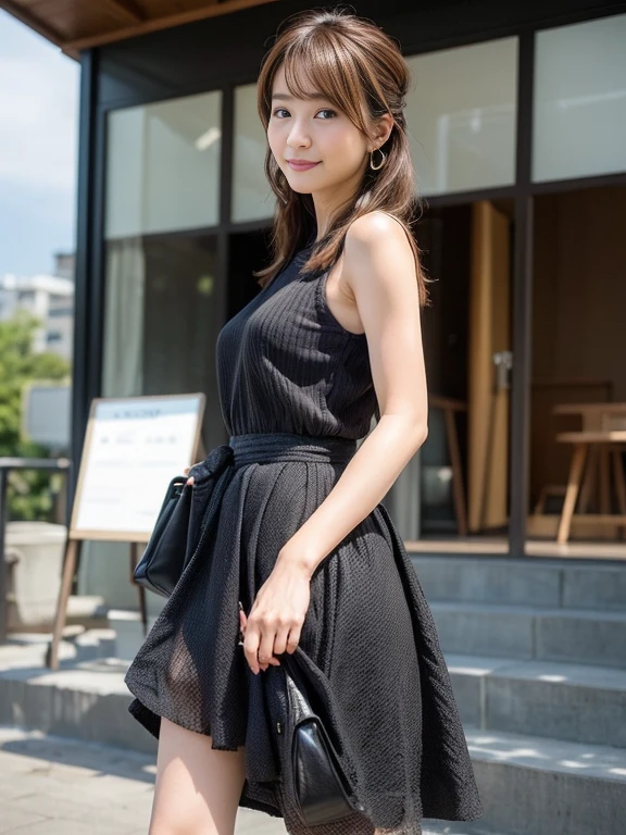 (shooting from behind:1.2),Japanese women, 19 years old,beauty、(とてもRealistic Skinテクスチャ:1.5),Full Shot、On the way to work、realistic size eyes, A smile of shame, Realistic Skin, dark downtime, Landscape with office buildings in the background, (((Due to strong winds, My skirt flipped up and I could see my underwear.))), Random outfit, Fashionable clothes、fashion instagramer、Luxury Shoulder Bags、Panties in various patterns, running, Long hair up, Women's Pouch, pumps, (((Angle from below))), Prioritize realism、(looking somewhere else:1.5)、(Correct fingers,woman's fingers,Thin and beautiful,supple fingers:1.4),Blurred crowd,(Very realistic skirt,Dense texture,High-grade materials:1.4),full of happiness、Happiness、Active pose、looks fun、Looks happy、laughing