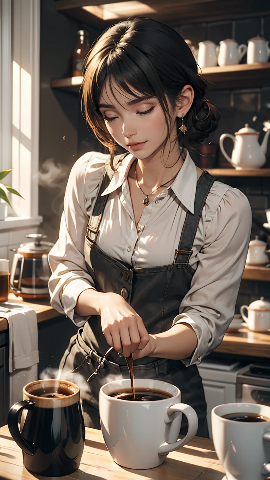 Brewing coffee every morning、It's a relaxing start to my day.