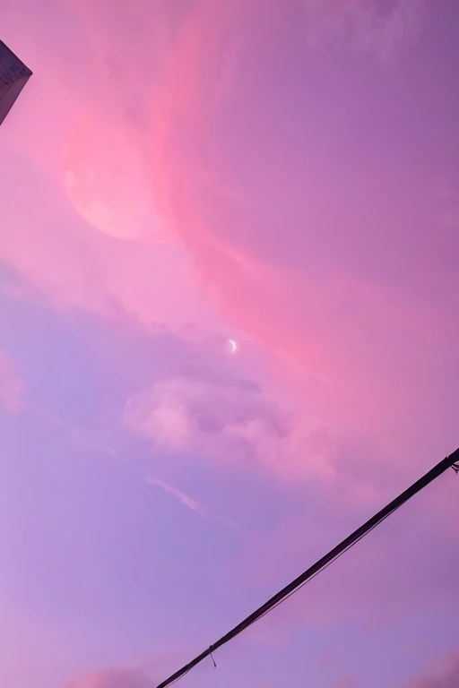 Masterpiece, Best Quality, cloud, moon, cinematic