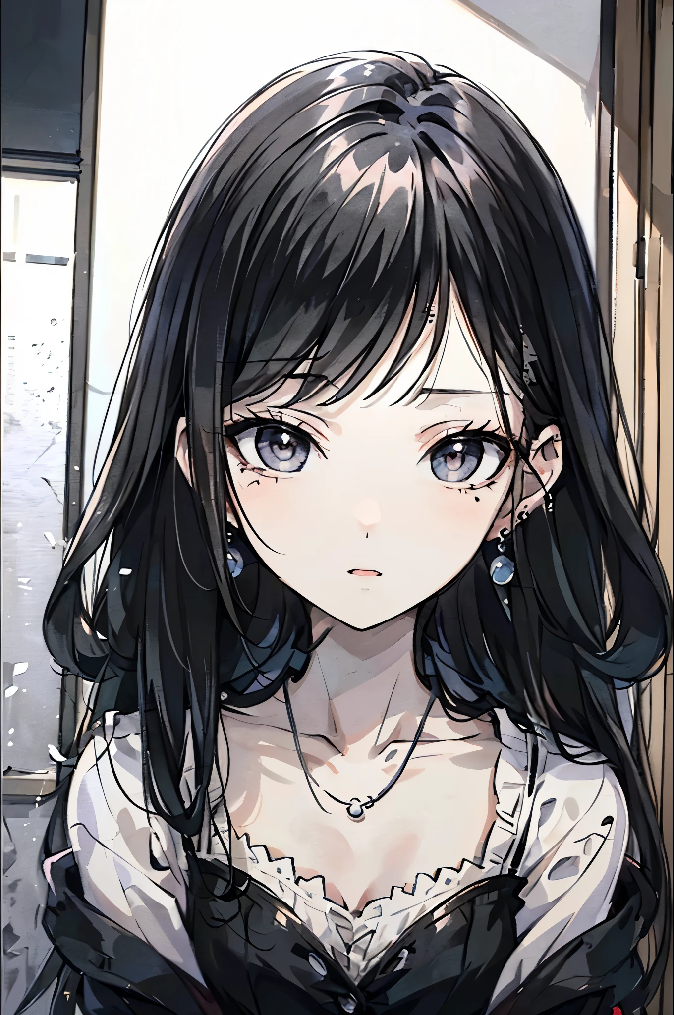 ((Biologically correct number of limbs))、(( Photo with face included))、4K、((Standing posture))、Masterpiece、((focus on the face))、((Symmetrical facial features))、Eyes with detailed description、Beautiful woman、Outstanding style、Beautiful clavicle、Beautiful legs、Beautiful Hands、Slender Body、(stockings、High heels)、Detailed depiction of faces、Small earrings、necklace、(Jacket、shirt、(Checked skirt))、profile、tie、Holiday theme park、(((White oak)))、Droopy eyes、Photographed from diagonally in front、(((Black and White)))、(((Pencil illustration)))、