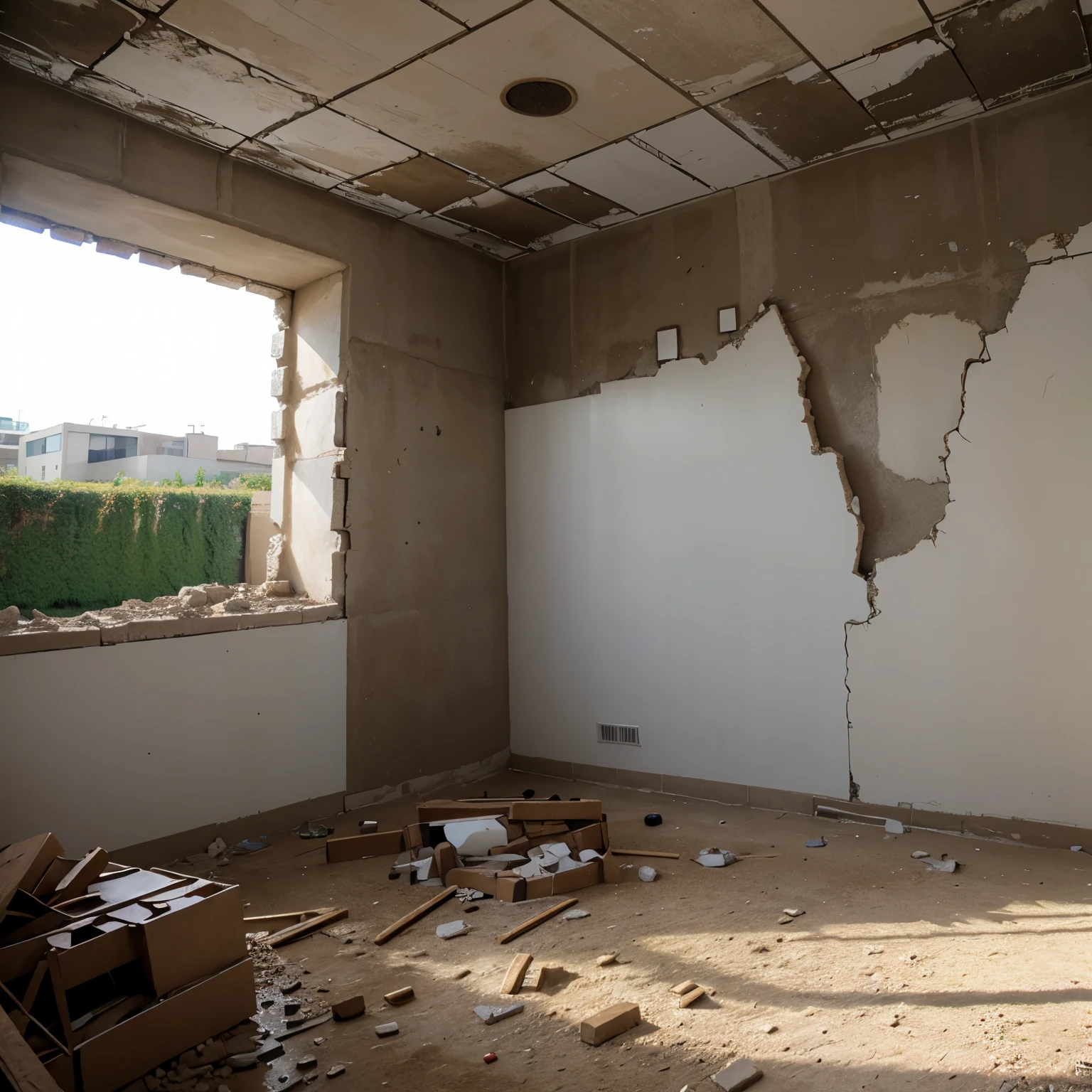 walls destroyed