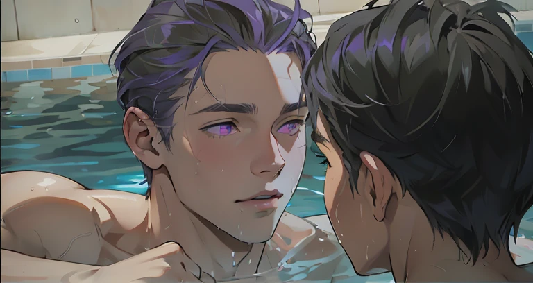 Two 16 year old boys in the pool talking next to purple and silver hair.Muscular Young man ************ In a diamond thong  Top view, offers herself erotically tempts seduces offers her ass to a group of guys voluminous elastic lush buttocks, Group five Sports guys forcefully love him, splashed with sticky  of 16 years. Only guys, boys, young men, men