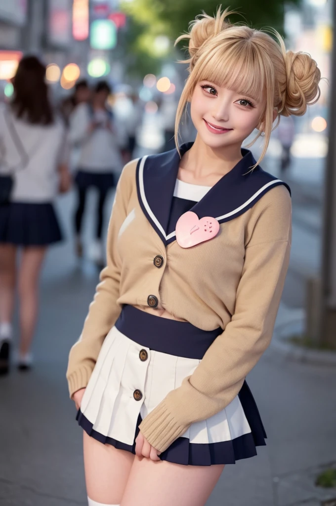 (((Windy、Wind thrusting up、Likely to be blown away、wind lift:1.2、Strong wind from bottom to top、Skirts twisted by the wind、Skirt swaying in the wind、Skirts that flutter in the wind、Standing facing down、Looking down on viewers、Putting up with、Surprised expression)))、((Japan 、(Button Up High School Uniform:1.3)、Dark blue uniform skirt、high socks、Underwear with see-through、The shape of the pubic area is clearly visible、pubick hair、the lower abdomen bristles))、((Emphasis on the thighs、white thighhig、Soft thighs、Inner thighs、Glossy thighs、Face-to-face angle、Standing at the front、Zoom camera in the crotch))、(((Angle from below)))、(sexual excitement:1.5)、NOWAI、8K、Raw photo、masterpiece、absurderes、top-quality、Best Illustration、hight resolution:1.1、The ultra-detailliert、portlate、hyper realisitic:1.4、sharp focus:1.4、realisitic、Photorealsitic:1.3、Cinema Lights、Film grain、masutepiece、a closeup、full body Esbian、depth of fields、eyes focus、looking at viewert、Beautiful detailed eyes、young、85mm lens、F/1.4、professionally lit、portlate、Photon mapping、Radio City、physically-based renderingt、Transparency、Glossy skin、Soft light、Lifelike face、Realistic body、real looking skin、pale skin、huge-breasted:1.2、well-styled、japanes、heart-shaped lip、eye shadow、Pink blush、makeups、camel's toe、long legged、pureerosface_v1:0.8、Floating hair、Unkempt hair、Floating Hair Nova FrogStyle、egyosar:1、Puffy eyes、Purple Eye、with round face、bangss、bokeh dof:1.2、dynamicposes、(Hairstyles tailored to Japan trends in 2023、cute little:1.5、a blond、Bun head、bangsouth closed、A sly smile:0.2、cleavage of the breast、Relaxing Pose)