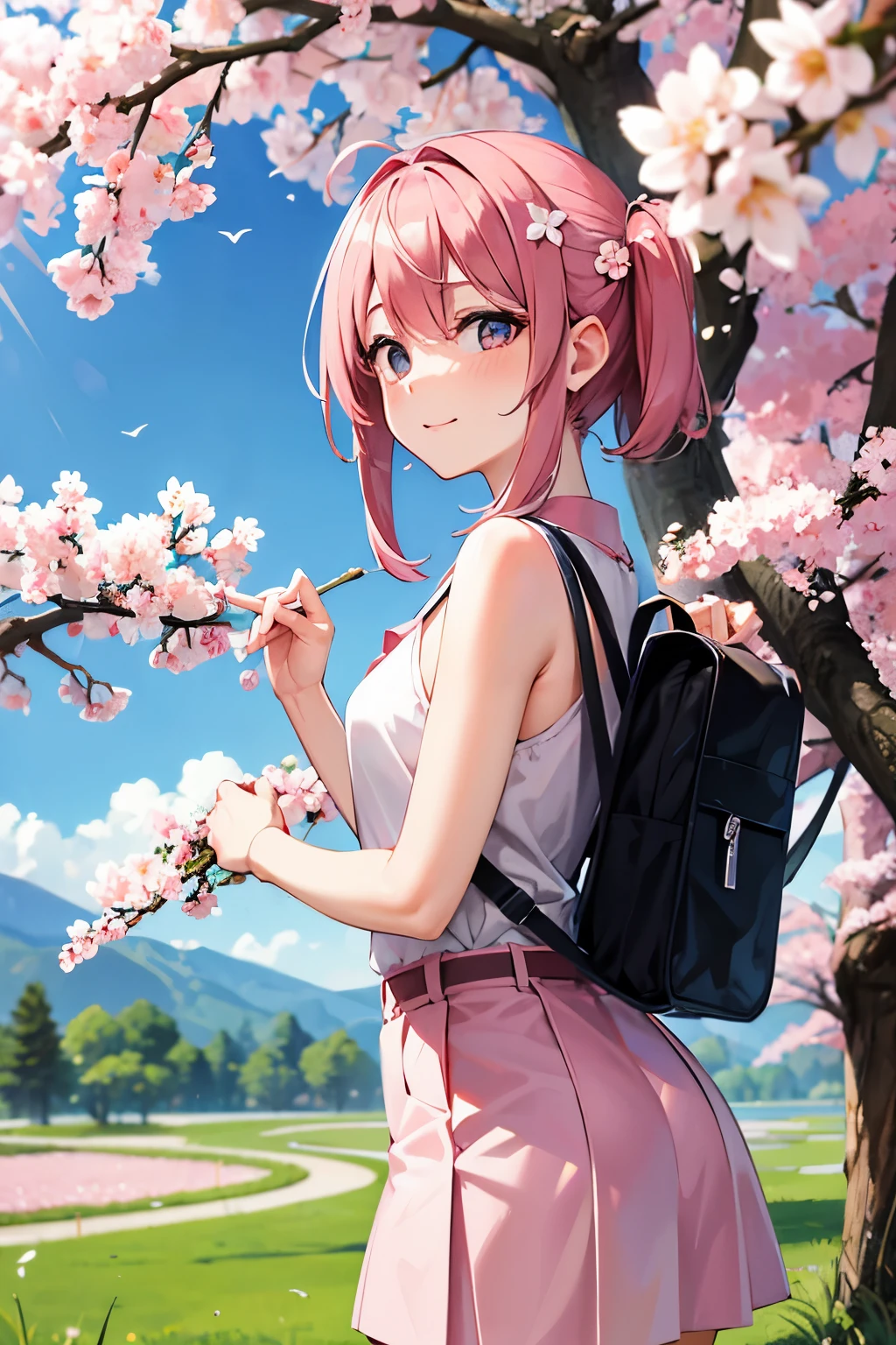 sakura, nature, spring