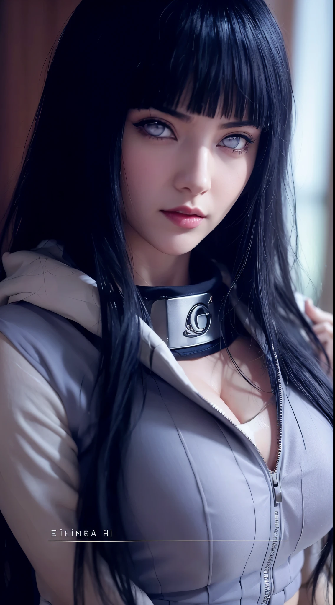 Hinata Hyuga, extremamente realista, muito linda, sexy