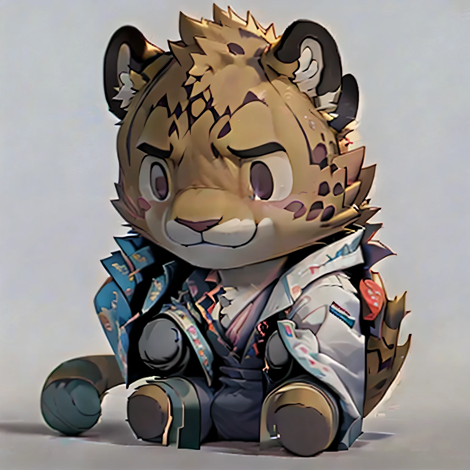 (a boy,a cute boy,a young boy,a young cute boy),(a leopard,a golden leopard),(golden fur,golden coat,shiny golden fur),(holding a coat,carrying a coat,grasping a coat),(wearing a shirt,wearing a button-up shirt,wearing a dress shirt),(injured face,bruised face,hurt face),(adorable expression,cute expression),(holding a leopard plushie,holding a leopard doll,embrace a leopard plushie)。(best quality,highres:1.2),ultra-detailed,realistic:1.37,(portraits,concept artists),(warm color palette,golden color tones),(soft lighting,gentle lighting)。