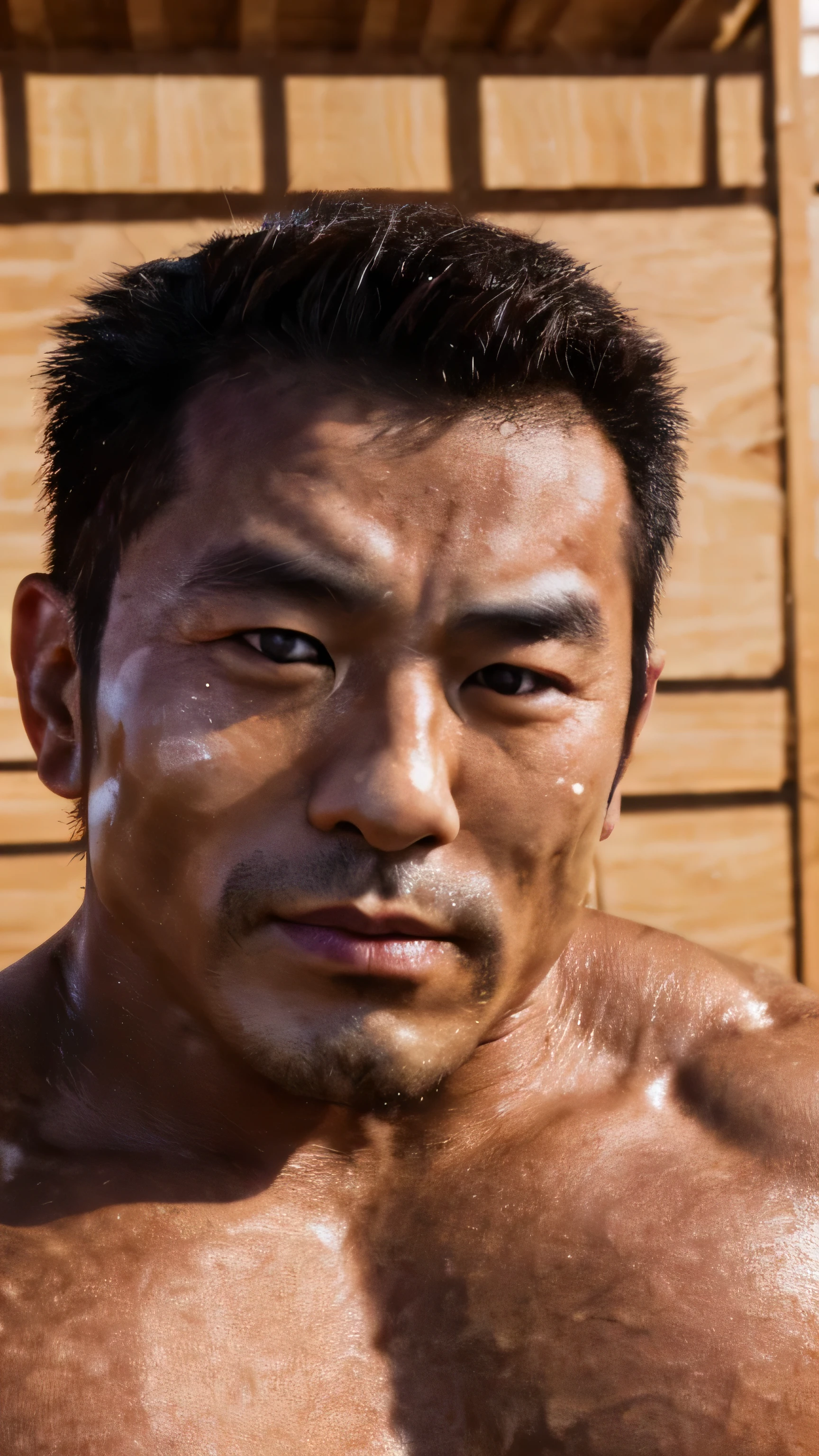 A thick,Very bulky、young Professional wrestle、Gay Videos、all back hair、20yo,View here、(Small build:1.6)(Japanese man with tanned dark brown skin:1.5)、(Skin lackluster:1.3)、(Chubby:1.6)(Sunburn:1.7)、Smooth Skin、japanese men、Round face、(Very manly face:1.2)、(Masculine face:0.4)、(muscle fat:0.*****ung face:1.0)Chubby、(Big pectoral muscles:0.4)fat body(mongoloid face:1.3),(Facial details:1.6),(Very short stature:1.2)、advertising image, clean image, A friendly image, Commercial Banner, corporate photos, official images,  Entire device, male, Water chestnut,High quality, Ultra detailed, best quality, insanely detailed, beautiful, masterpiece,nsfw,High quality facial image,natural lighting、Cleanly shaped penis,Seen from directly below、、、、、、、、、