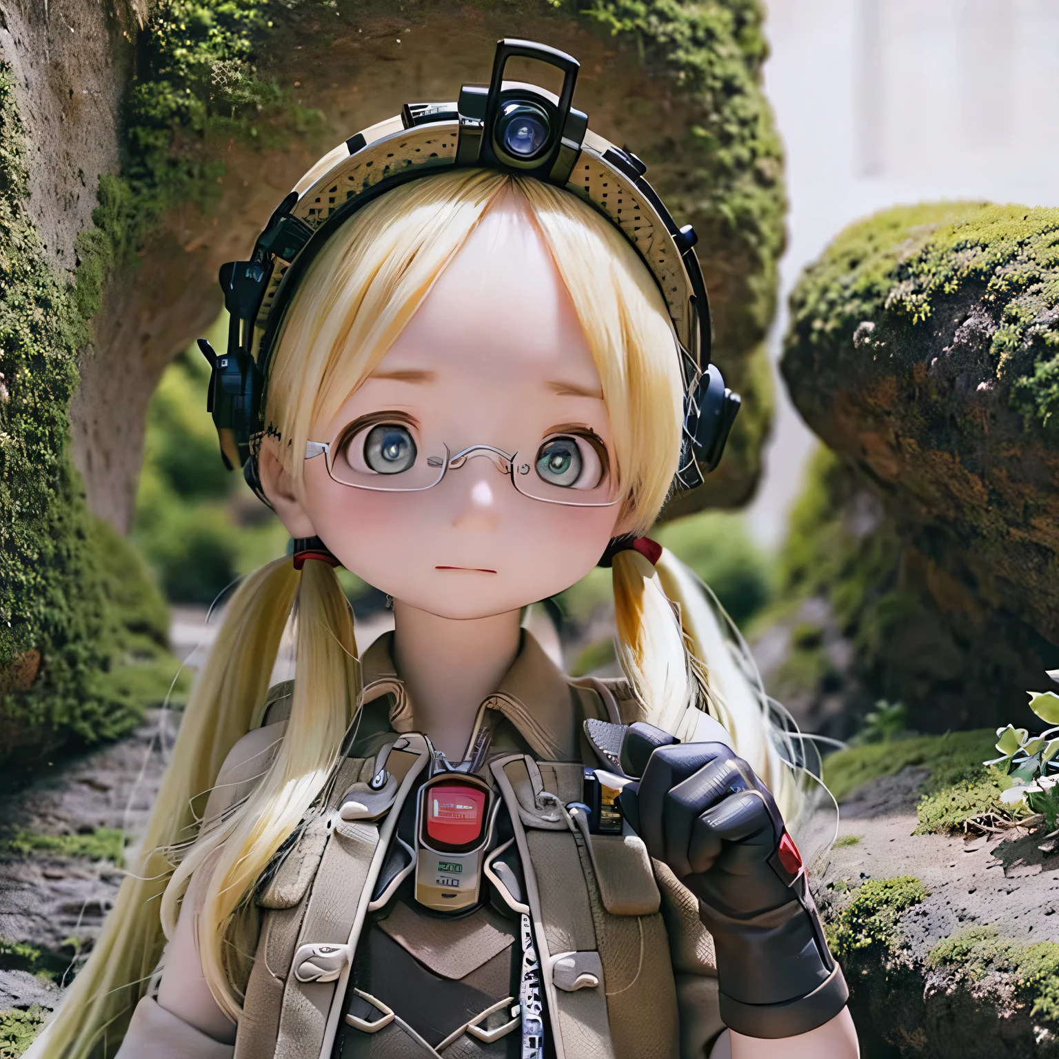 (highest quality,Very detailed,Realistic),Anime Style,Liza,last,Made in Abyss,Fine grain,Detailed lips,figure,Beautiful background,Natural light,Vibrant colors,Sharp focus,Black Rim Run