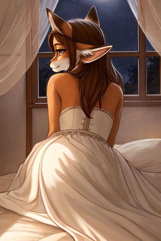 Best quality,better resolution,(fluffy anthro fluffy :1.6),(young :1.6),Dog girl,,golden dog ears,golden dog tail,golden fur on the body,dark brown long hair,Wavy hair,voluminous hair,Blue eyes,Brilliant eyes,Brilliant eyes,small bell collar,Floral decorations для волос,white dress with floral embroidery,lotteries,without sleeves,bare shoulder,flowers surrounded,Floral decorations,Tape bondage,luxury flower shop,Looking at the viewer,blush all over the face,Shy face,excited smile,naughty pose,Panoramic view,back view,Without backrest,white panties,gorgeous white dress with gold floral embroidery, juicy ass, sexy pose, arches his back, Nice ass, no panties, distinguishes legs, vagina, pussy, shows pussy, juicy ass, anal, Sexual forms, close-up, Naked asses, female genital organs, pussy spreads with hands, opens vagina with hands, happy face, 