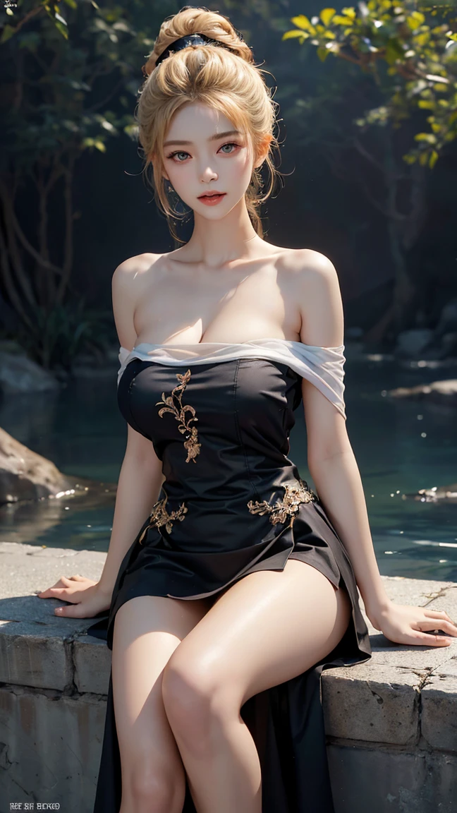 (raw photo:1.2), (photorealistic:1.4), beautiful detailed girl, very detailed eyes and face, beautiful detailed eyes, ridiculous, incredibly ridiculous, huge file size, super detailed, high resolution, very detailed, best quality, masterpiece, illustration, very detailed, CG, unified, 8k wallpaper, amazing, fine details, masterpiece, best quality, very detailed CG uniform 8k wallpaper, face light, backlight, dim lighting, movie lighting, 1girl, 16 years old, (()))), (())), ((no socks))), ((no skirt))), ((no shoes))), (((dynamic posture)))), ((dynamic hair)), (Greek toes), ((knees up to sit)), (long nails, pink nails, pink toenails), (camel toes), (cross legs), ((thighs apart))), (half)), , ((correct anatomy)),(((Correct dissection))),(((Eucalyptus), wearing torn clothes))),((gemstones, diamonds, pendants, necklaces, waist chains, stud earrings, earrings, nose studs, lip studs, nose rings, umbilical pegs, umbilical rings, bracelets, anklets)), (thorny vines, macaws, huge leaves, vine entanglements, tree holes, man-eating flowers, ((volcanic eruptions)), (thunderstorms))), (storms))), ((Jurassic Park)), (( Prehistoric times)), (((white), fossilized dinosaur skeletons)))), slippery shoulder straps, (sweaty and drenched), hangover, relaxed posture, (((humid and stuffy environment))),