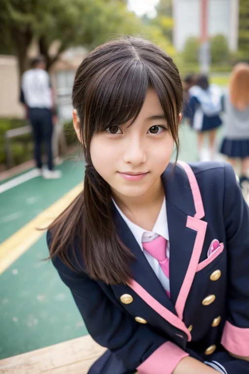 Sexy poses of big breasted Japanese junior high school students