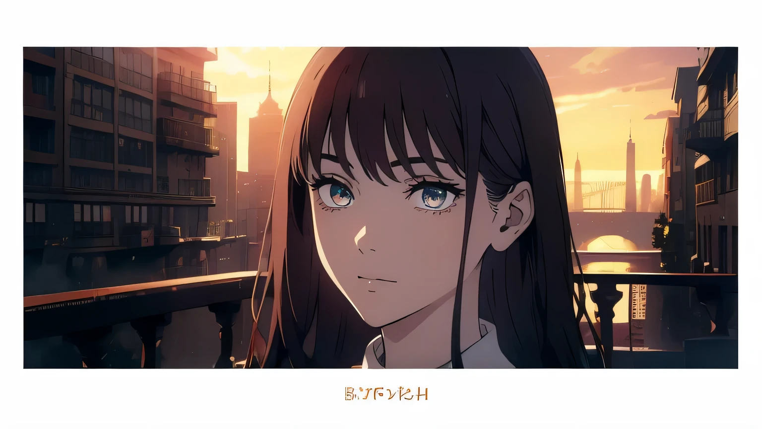 ((((masterpiece, highest quality, Ultra-high resolution)))), 1 girl, Are standing, (loose fitting red t-shirt, loose blue shorts), Long back hair, Long black hair, Pale skin, ((shining brown eyes)), ((ultra Beautiful Eyes:1, Beautiful and dense face, Beautiful Eyes:0.5)), Hollow Eyes, smile, (((Realistic cityscape)))