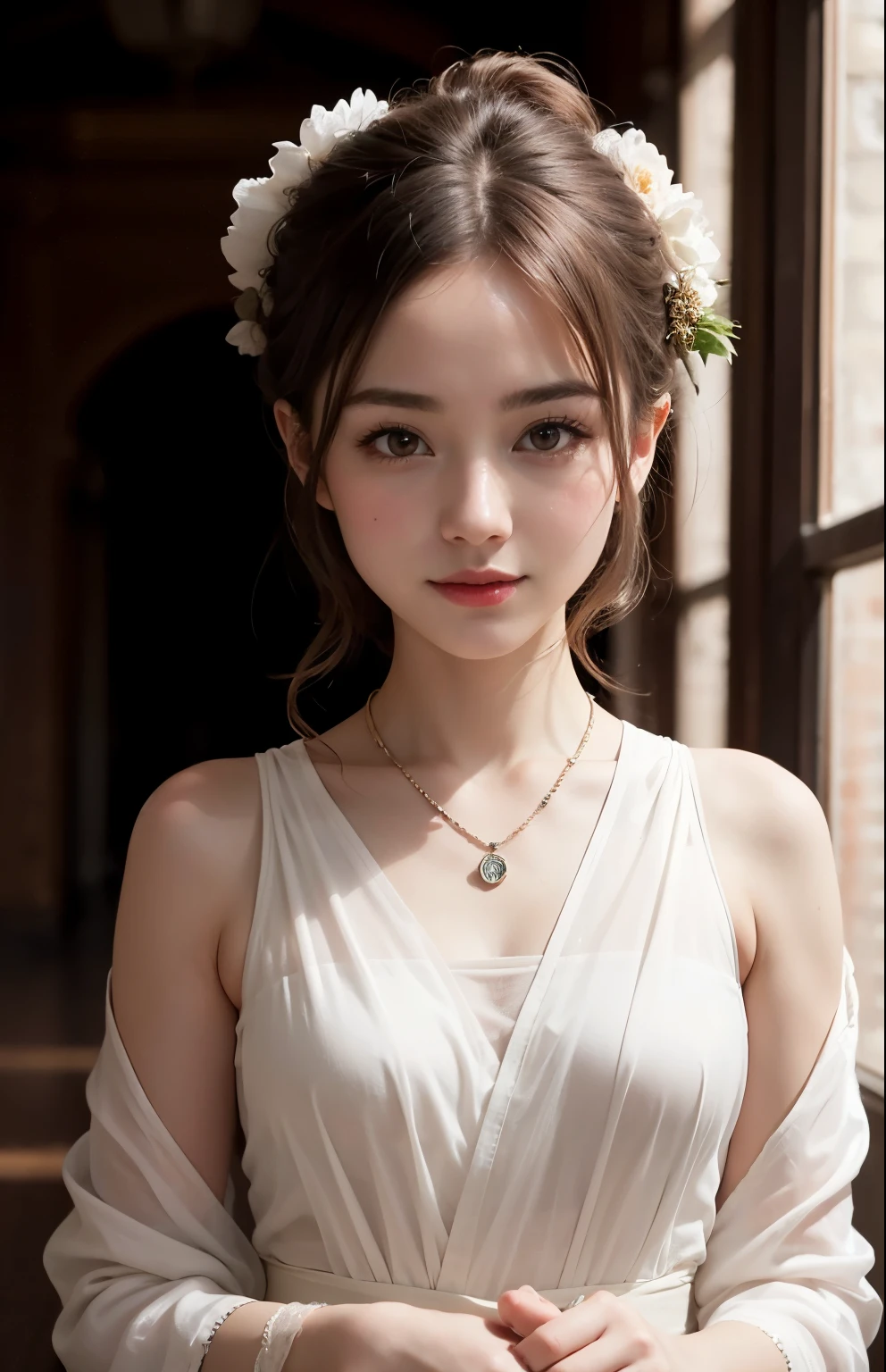 Great quality, masterpiece, High Resolutiupon, One girl, blush, (Captivating smile: 0.8), Star Eyes, chinese hanfu, hair accessory, necklace, jewelry, beauty, upon_body, Tyndall effect, realism, Shadow Room, Light Edge, Two-tupone Lighting, (Skin with attention to detail: 1.2), 8k UHD, SLR, Soft Light, high quality, Volumetric lighting, snapshot, High Resolutiupon, 4K, 8k, Background Blur, Light tulle,