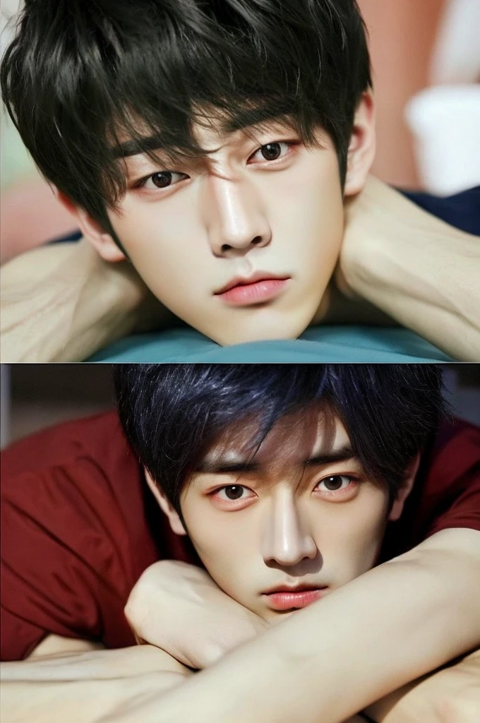 Korean　Idol　mens　Being stared at　relax
