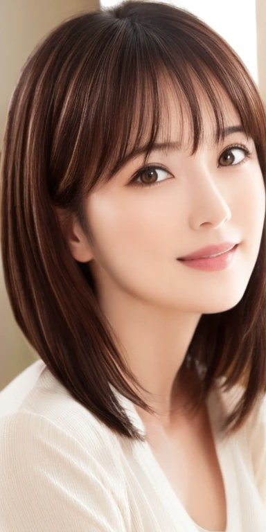 masterpiece、highest quality、High resolution、Tabletop、wallpaper、Realistic、Bright lighting、Professional Lighting、Face Light、Smooth lighting、Japanese women、Adult、Beautiful woman、action、gravure、sexy、poor、so beautiful、Beautiful Skin、Beautiful and detailed、Detailed face、slim、moderately、short hair、Brunette colored hair、Brown eyes、Looking at the camera、I have a lemon