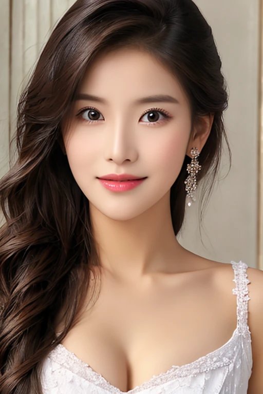 ((highest quality)), ((masterpiece)), (detailed), Perfect Face,Super beautiful,White camisole,No bra,