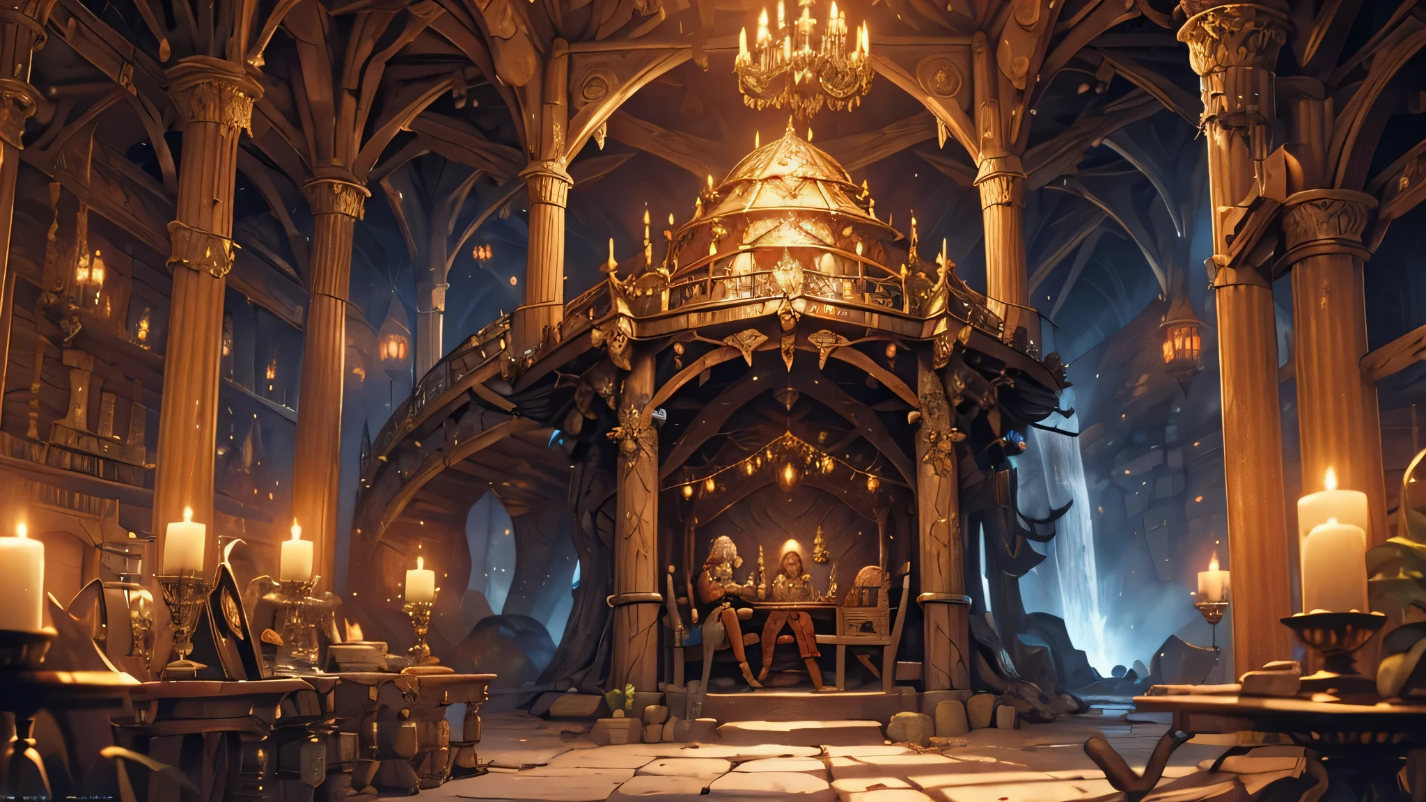 Underground city,dwarves,medieval fantasy,illustration,stone architecture,elaborate tunnels,mysterious glow,bustling marketplace,ornate decorations,rich tapestries,enchanted artifacts,golden goblets,glowing crystals,narrow passageways,dimly lit taverns,flagstone floors,iron gates,secret hideouts,hidden treasures,armor-clad dwarves,mining equipment,smelting furnaces,ancient tomes,deep mining shafts,flickering torches,heavy iron doors,carved statues,enchanted weapons,crafted armor,forbidden chambers,spectacular underground waterfall,stone bridges,whispering echoes,enchanted debris,dusk and dawn,royal banquet hall,majestic throne room,sparkling gemstones,enchanted forest,guardian dragon,subterranean lake,precious metals,hidden gem mine,dim underground skies,mystical rituals,forgotten legends,earthquake-proof structures,elven visitors,symbolic engravings,fantastical beasts,shadowy creatures,secret tunnels,[best quality,4k,8k,highres,masterpiece:1.2],ultra-detailed,(realistic,photorealistic,photo-realistic:1.37),HDR,UHD,studio lighting,extreme detail description,professional,vivid colors