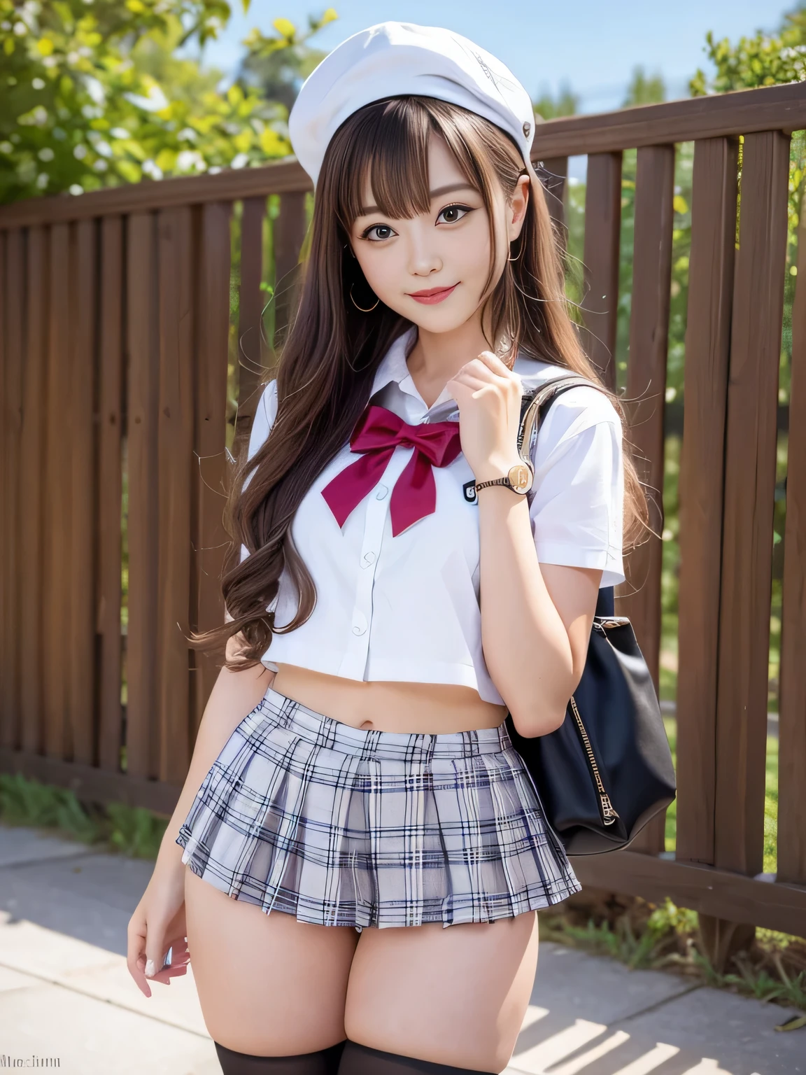 Thick legs、,Embarrassing,Big thighs, High-definition 8K raw photo, Best Cinematic Quality,Big Breasts、smile、Genuine 、Cute school girl、Nogizaka Idol、big breasts、 Sexy Swimwear、No makeup、