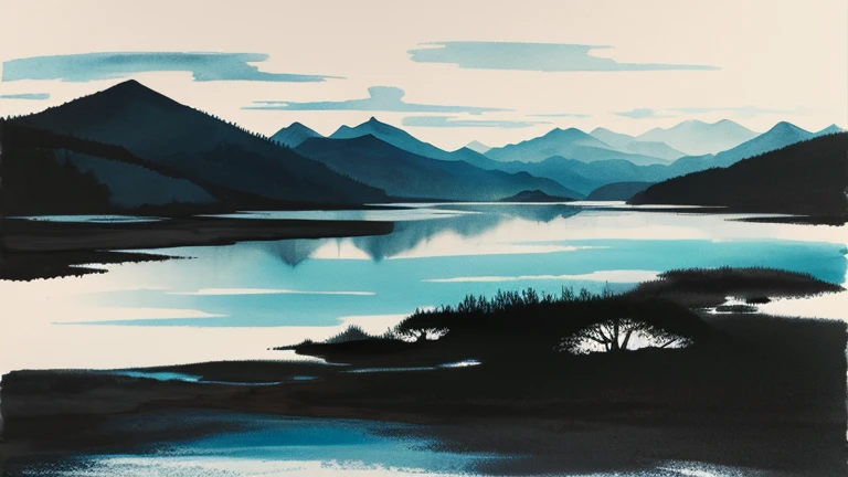 Ink Painting landscape