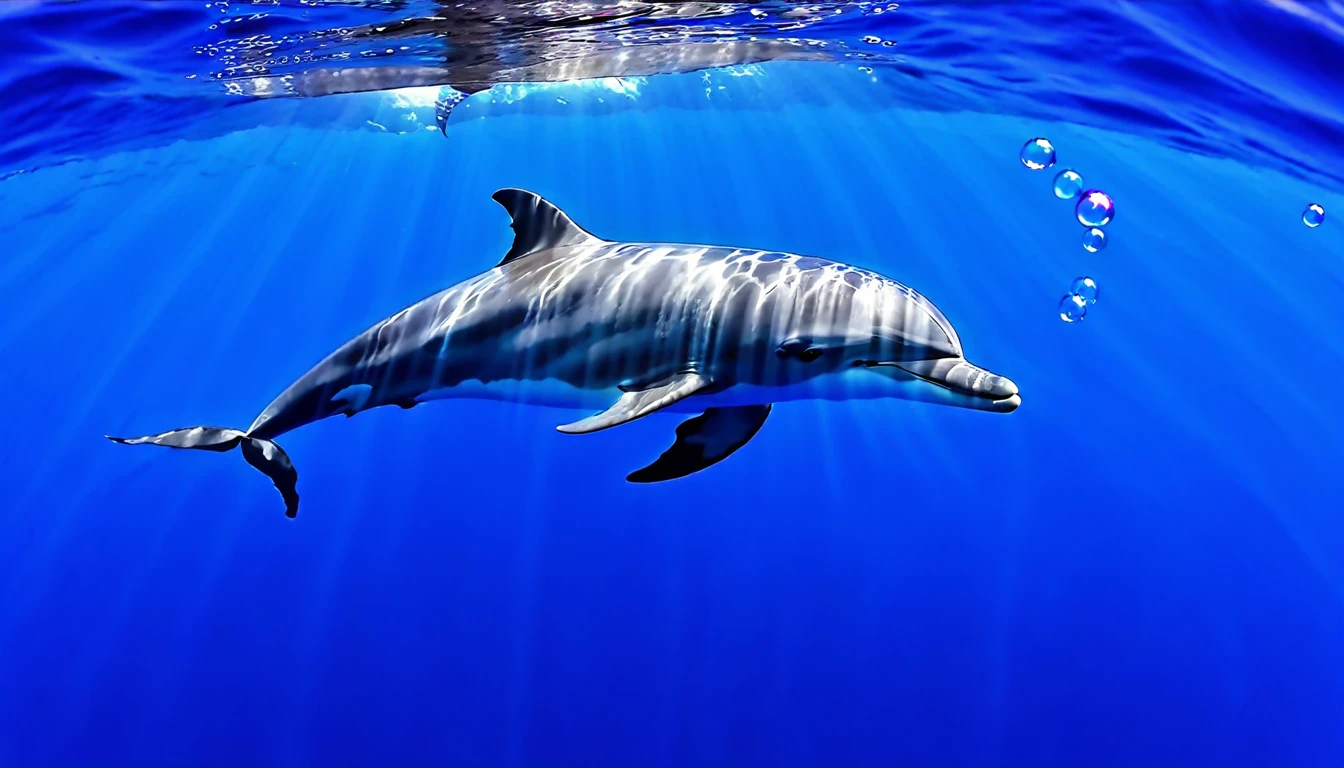 Sea、Dolphin、Lassen、beautiful、Bubble、