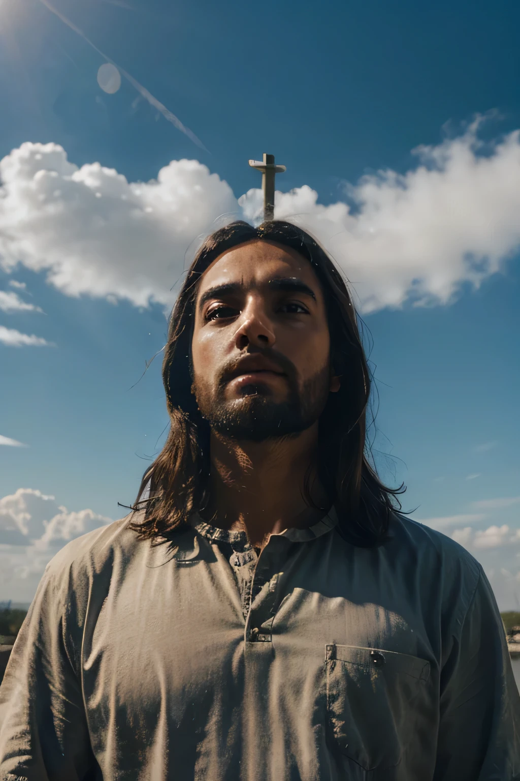 Picture of Jesus in the sky
