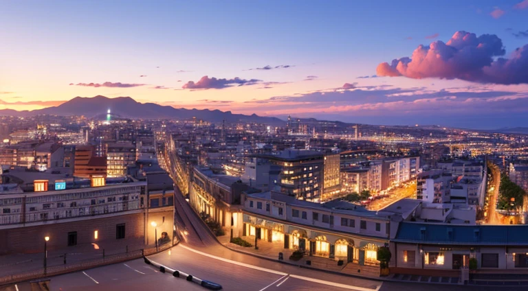 4k resolution picture, ultra realistic picture, Las Palmas city, 18th centuries cars on the roads, Las Palmas city architecture, top views