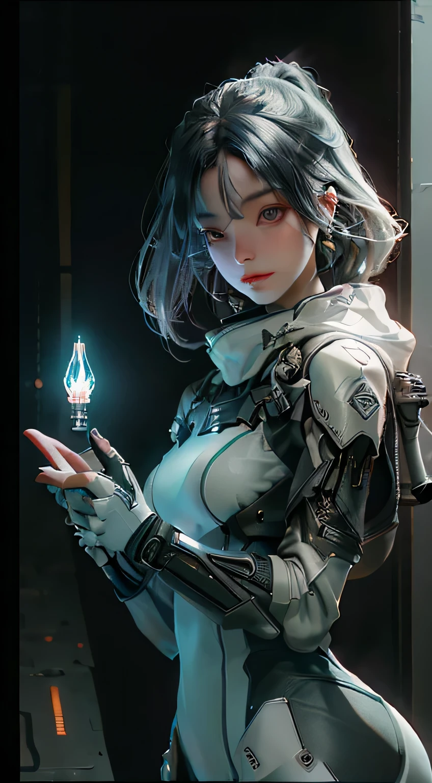 ((highest quality)), ((masterpiece)), (detailed:1.4), 3D, Beautiful cyberpunk woman image,High resolution (High Dynamic Range),Ray Tracing,NVIDIA,Super Resolution,Unreal 5,Scattered beneath the surface,PBR texturing,Post-processing,Anisotropic Filtering,Depth of written boundary,Maximum clarity and sharpness,Multilayer Texture,Albedo and Specular Maps,Surface Shading,Accurate simulation of light-matter interactions,Perfect Proportions,Octane Rendering,Two-tone lighting,wide aperture,Low ISO,White balance,Three-part method,8K RAW,